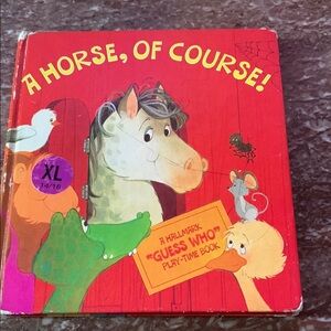 Vintage Hallmark book A Horse Of Course